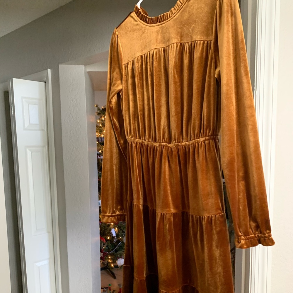Velvet copper dress size xs